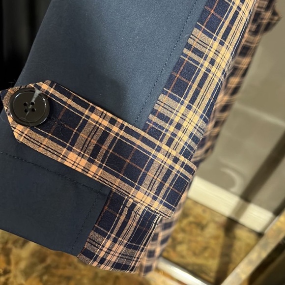 NWT Baum und Pferdgarten Danja coat in navy orange checkers - Picture 2 of 11
